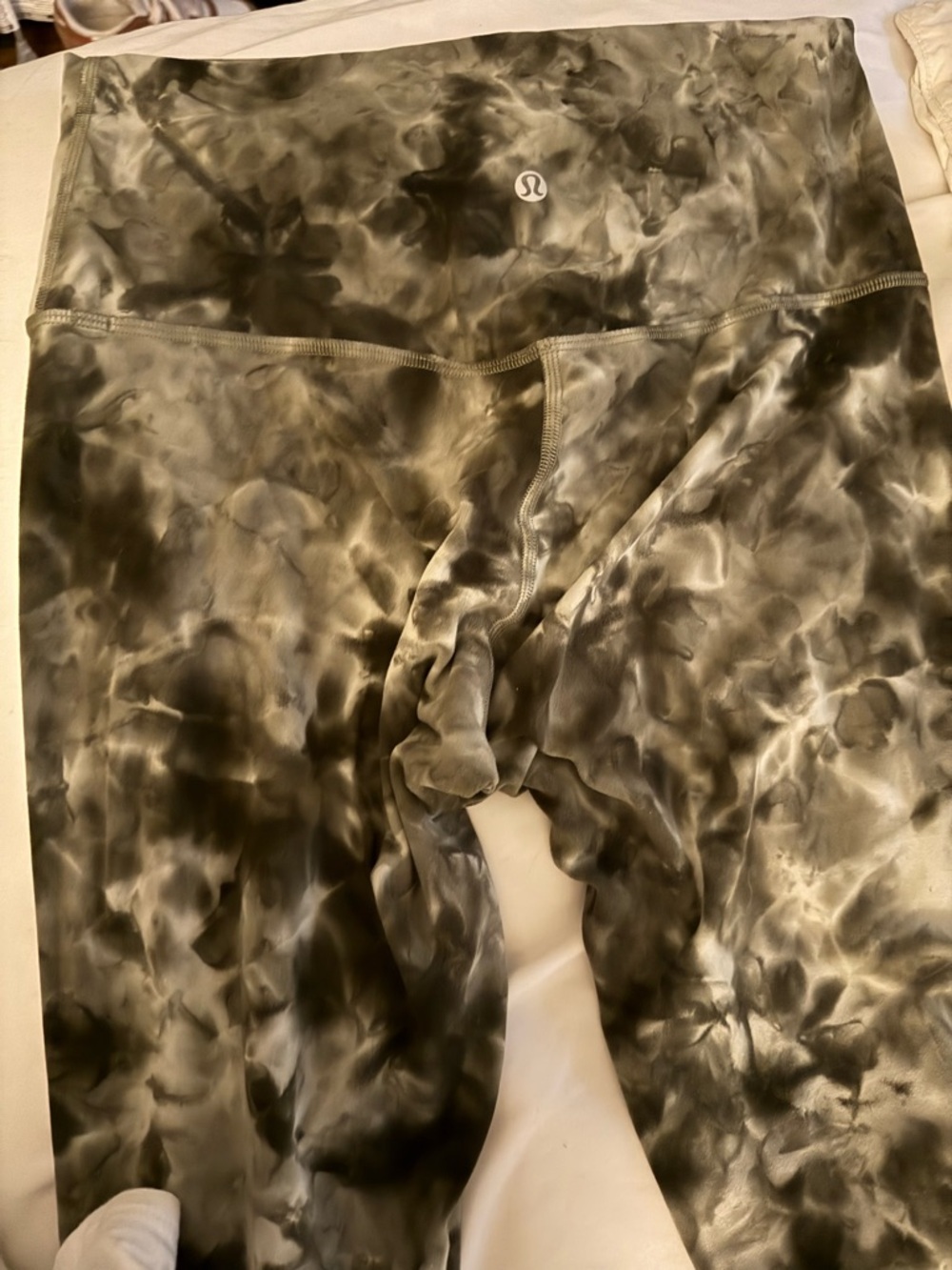 lululemon athletica Tie-Dye Black Gray Leggings